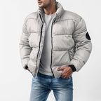 Kurtka Męska | Puchowa z Suwakiem na Całej Długości - Arkadya Outlet - Jackets
