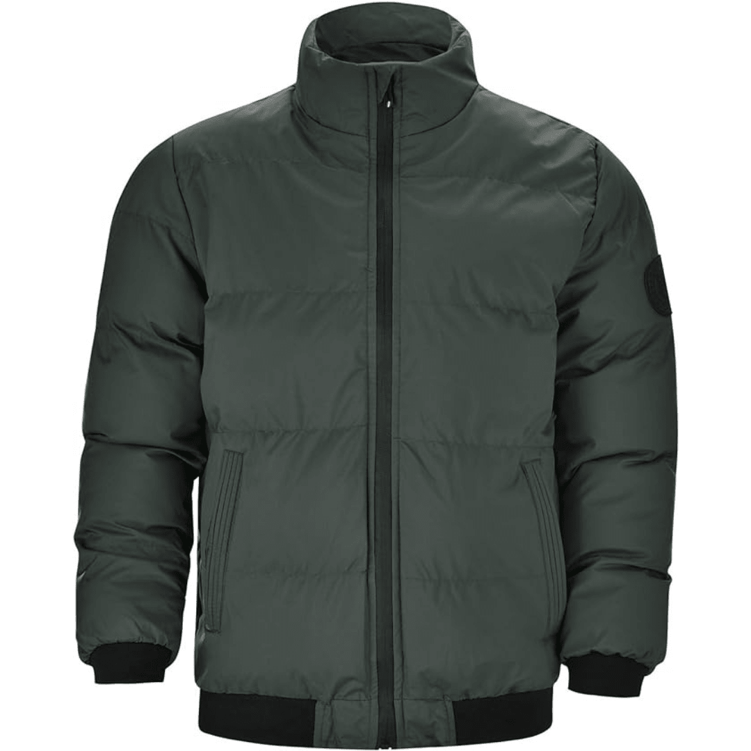 Kurtka Męska | Puchowa z Suwakiem na Całej Długości - Arkadya Outlet - Jackets