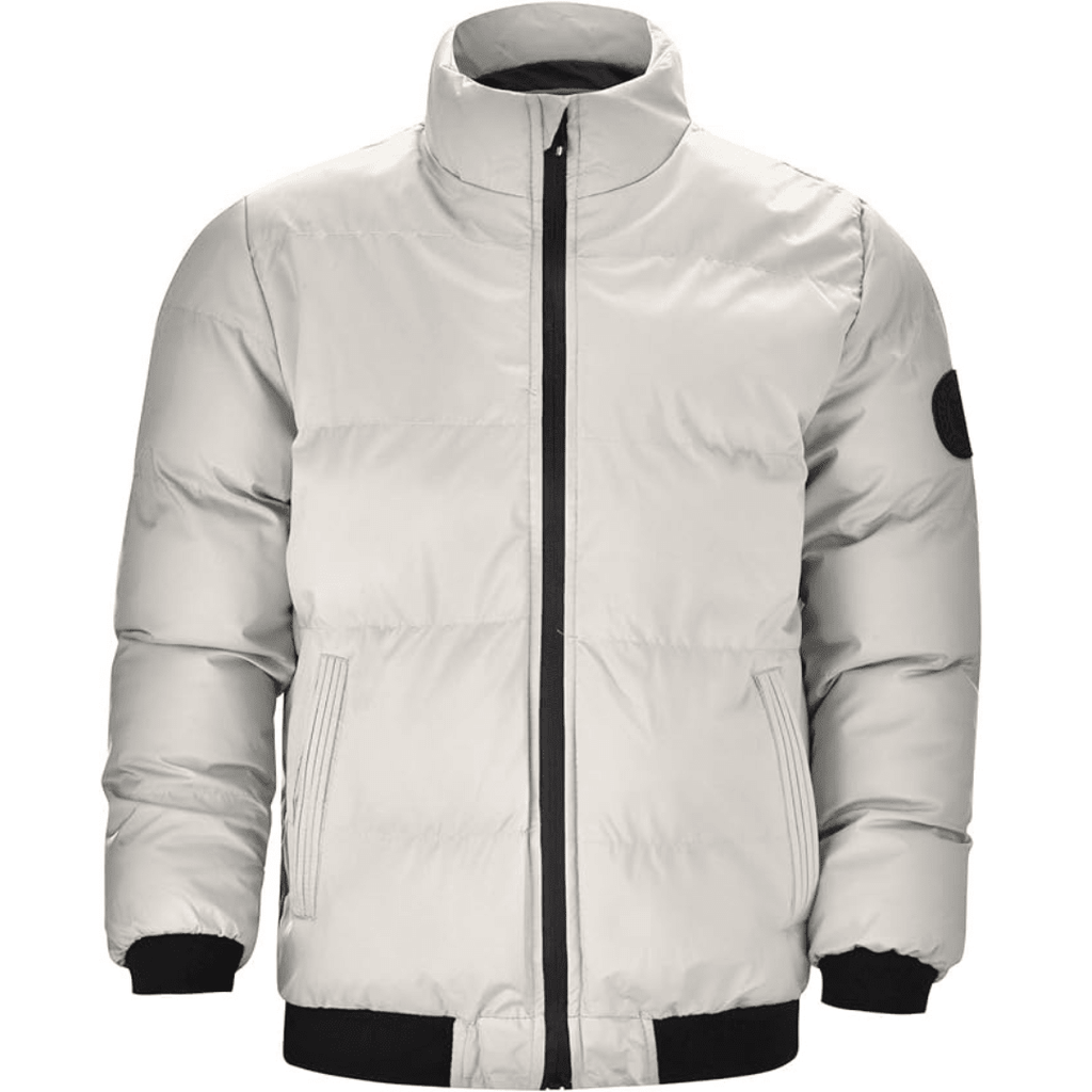 Kurtka Męska | Puchowa z Suwakiem na Całej Długości - Arkadya Outlet - Jackets