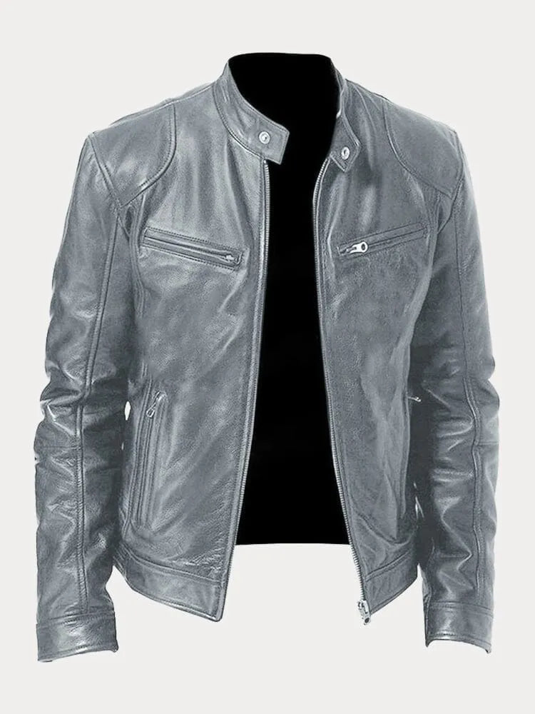 Kurtka Męska | Regularny krój z podszewką i regulowanymi mankietami - Arkadya Outlet - Jackets