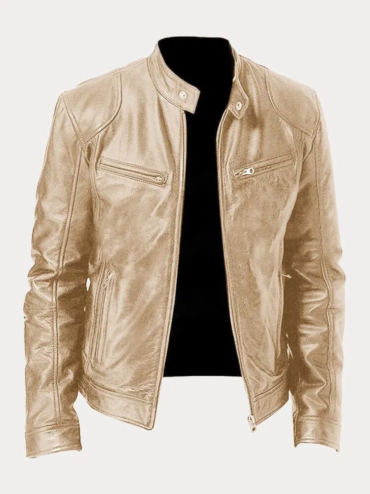Kurtka Męska | Regularny krój z podszewką i regulowanymi mankietami - Arkadya Outlet - Jackets