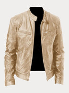 Kurtka Męska | Regularny krój z podszewką i regulowanymi mankietami - Arkadya Outlet - Jackets