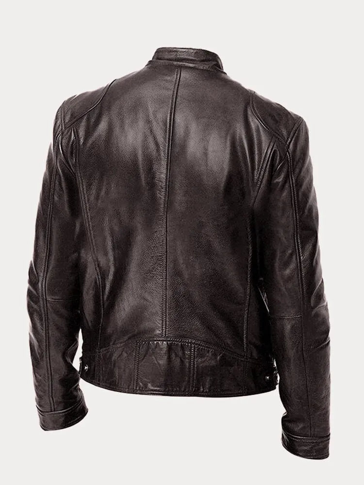 Kurtka Męska | Regularny krój z podszewką i regulowanymi mankietami - Arkadya Outlet - Jackets