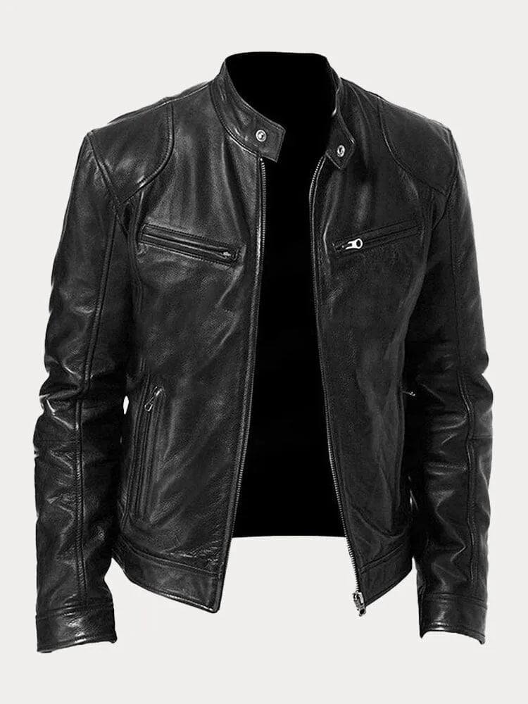 Kurtka Męska | Regularny krój z podszewką i regulowanymi mankietami - Arkadya Outlet - Jackets