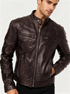 Kurtka Męska | Regularny krój z podszewką i regulowanymi mankietami - Arkadya Outlet - Jackets