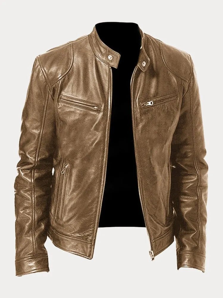 Kurtka Męska | Regularny krój z podszewką i regulowanymi mankietami - Arkadya Outlet - Jackets
