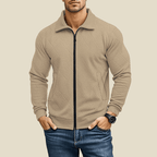 Kurtka Męska | Regularny Krój z Zamkiem i Kieszeniami Skośnymi - Arkadya Outlet - Jackets