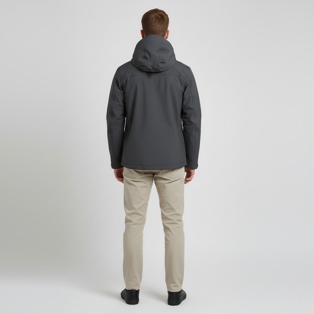 Kurtka Męska Softshell | Pełny zamek i ochrona przed wiatrem - Arkadya Outlet - Jackets