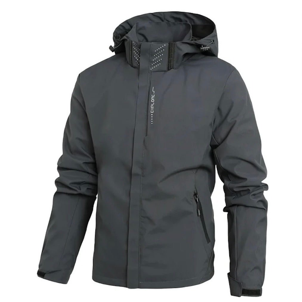 Kurtka Męska Softshell | Pełny zamek i ochrona przed wiatrem - Arkadya Outlet - Jackets