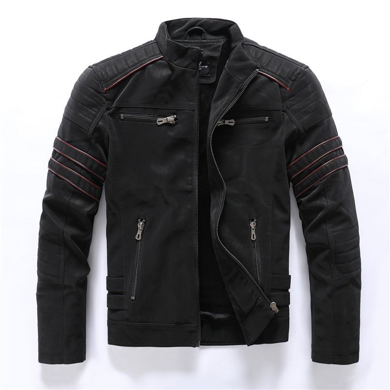 Kurtka Męska Wiatrówka | Zamek Pełny i Stójka przy Szyi - Arkadya Outlet - Jackets