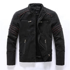 Kurtka Męska Wiatrówka | Zamek Pełny i Stójka przy Szyi - Arkadya Outlet - Jackets