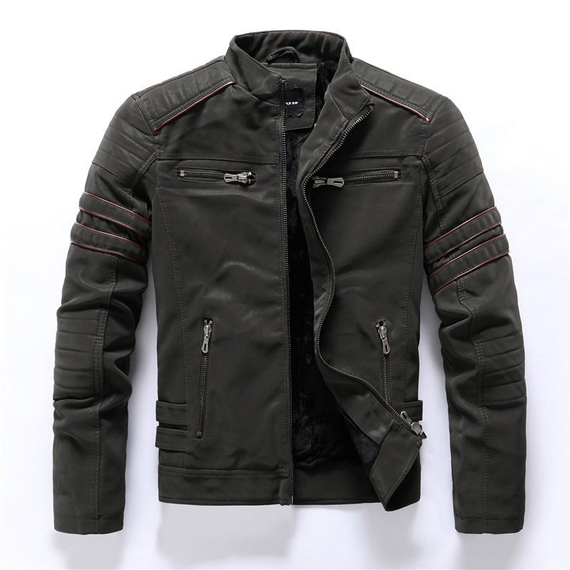 Kurtka Męska Wiatrówka | Zamek Pełny i Stójka przy Szyi - Arkadya Outlet - Jackets