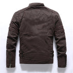 Kurtka Męska Wiatrówka | Zamek Pełny i Stójka przy Szyi - Arkadya Outlet - Jackets