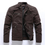 Kurtka Męska Wiatrówka | Zamek Pełny i Stójka przy Szyi - Arkadya Outlet - Jackets