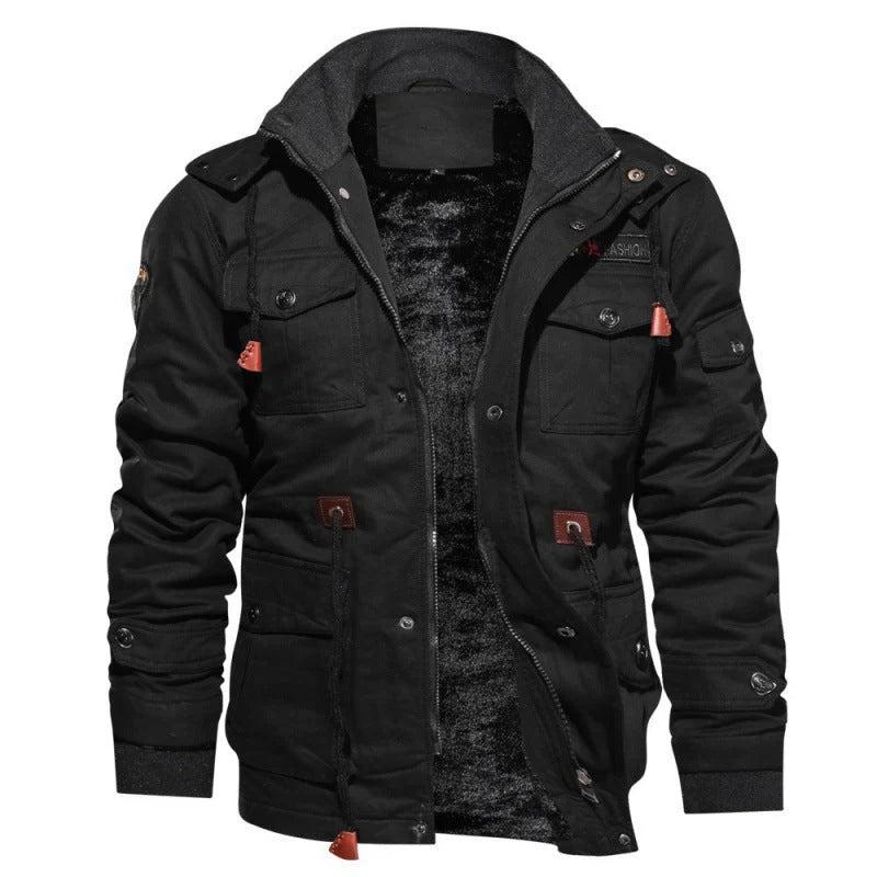 Kurtka Męska | Wiele Kieszeni i Zamek Błyskawiczny z Podszewką - Arkadya Outlet - Jackets