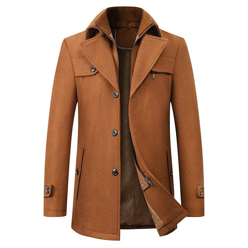 Kurtka Męska | Wodoodporna z Klasycznym Kołnierzem na Zimę - Arkadya Outlet - Jackets