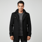Kurtka Męska | Wodoodporna z Klasycznym Kołnierzem na Zimę - Arkadya Outlet - Jackets