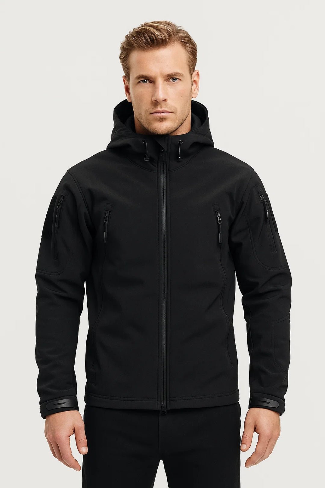 Kurtka Męska z Kapturem | Zamek na Całej Długości i Kieszenie - Arkadya Outlet - Jackets