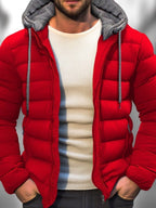 Kurtka Męska z Kapturem | Zamek na Całej Długości i Regulowany Kaptur - Arkadya Outlet - Jackets