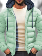 Kurtka Męska z Kapturem | Zamek na Całej Długości i Regulowany Kaptur - Arkadya Outlet - Jackets