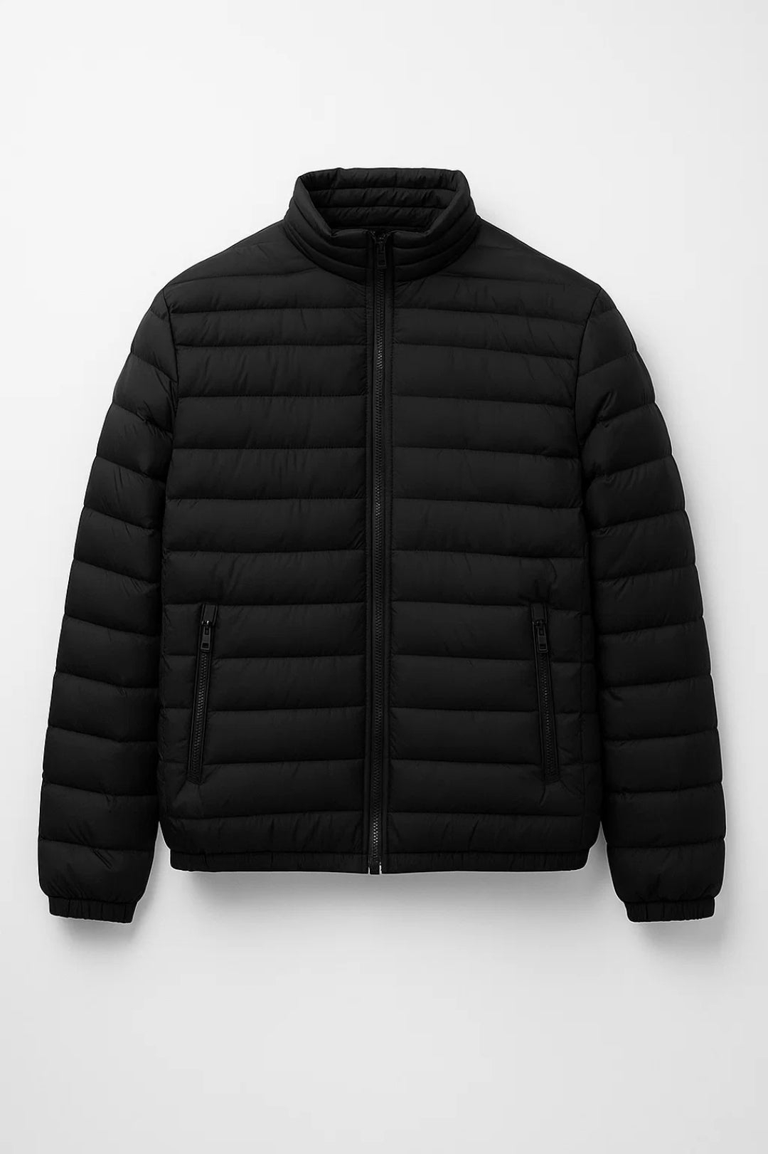 Kurtka Męska z Pikowanej Tkaniny | Zamek na Całej Długości - Arkadya Outlet - Jackets