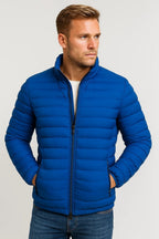 Kurtka Męska z Pikowanej Tkaniny | Zamek na Całej Długości - Arkadya Outlet - Jackets