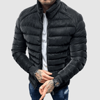 Kurtka Męska z Pikowaniem | Zamek i Kołnierz Stójka na Co Dzień - Arkadya Outlet - Jackets