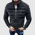Kurtka Męska z Pikowaniem | Zamek i Kołnierz Stójka na Co Dzień - Arkadya Outlet - Jackets