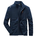 Kurtka Męska z Zamkiem | Stójka i Kieszenie z Przodu - Arkadya Outlet - Jackets