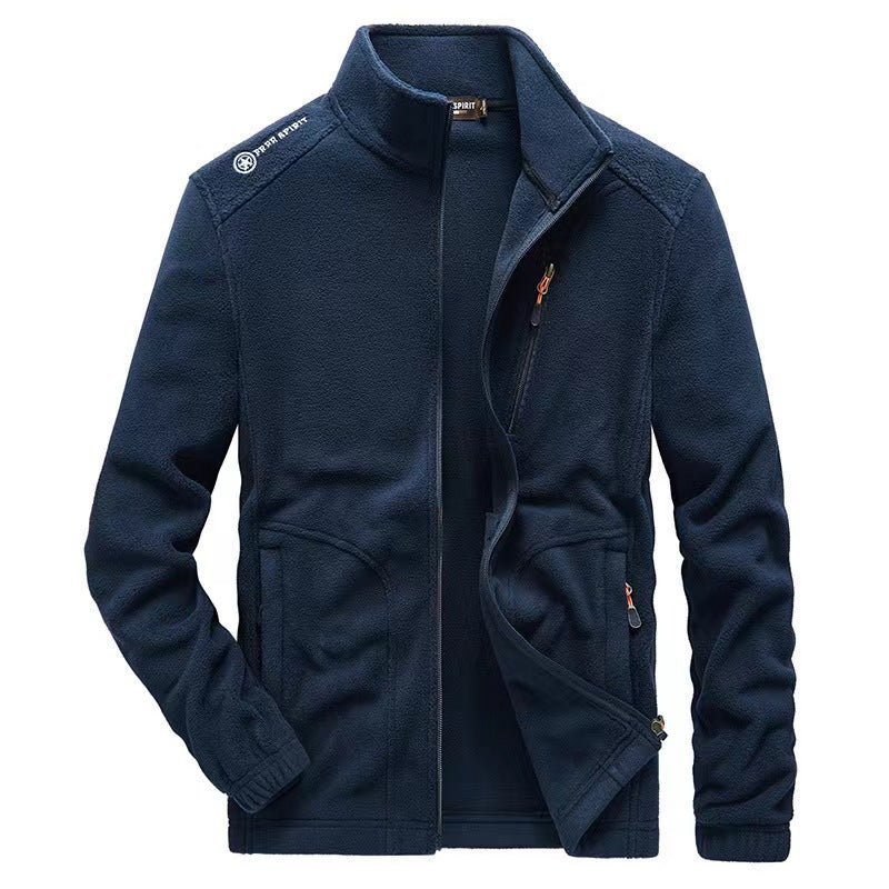 Kurtka Męska z Zamkiem | Stójka i Kieszenie z Przodu - Arkadya Outlet - Jackets