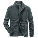 Kurtka Męska z Zamkiem | Stójka i Kieszenie z Przodu - Arkadya Outlet - Jackets