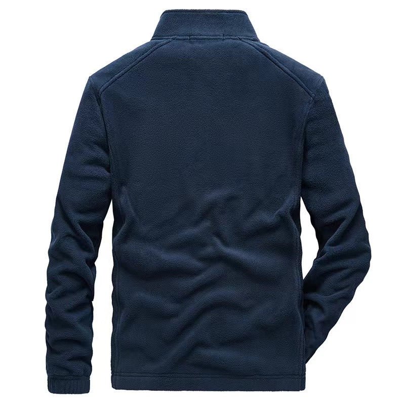 Kurtka Męska z Zamkiem | Stójka i Kieszenie z Przodu - Arkadya Outlet - Jackets