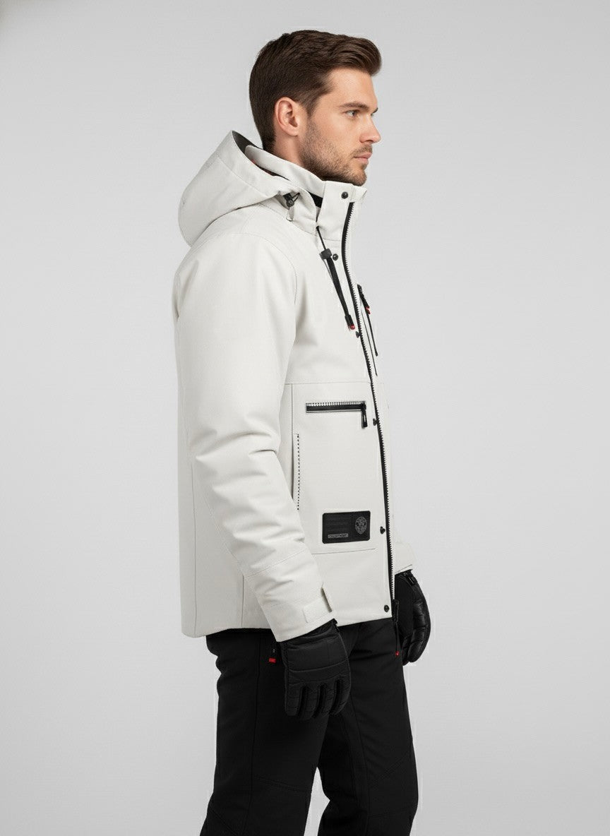 Kurtka Męska | Zamek Błyskawiczny i Odpinany Kaptur Outdoor - Arkadya Outlet - Jackets
