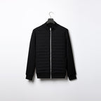 Kurtka Męska | Zamek Błyskawiczny i Pikowone Panele z Kołnierzem - Arkadya Outlet - Jackets