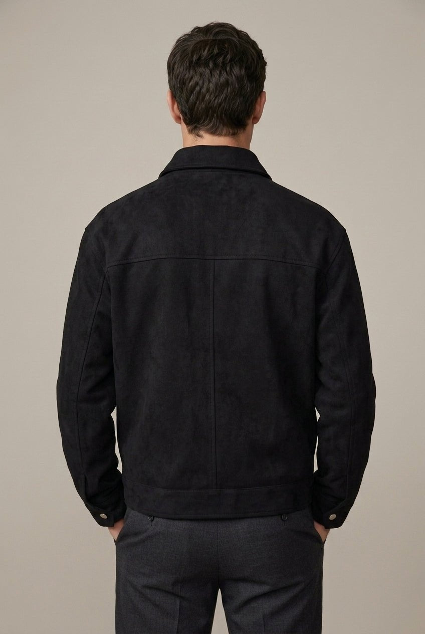 Kurtka Męska | Zamek na całej długości i kołnierz szpic - Arkadya Outlet - Jackets