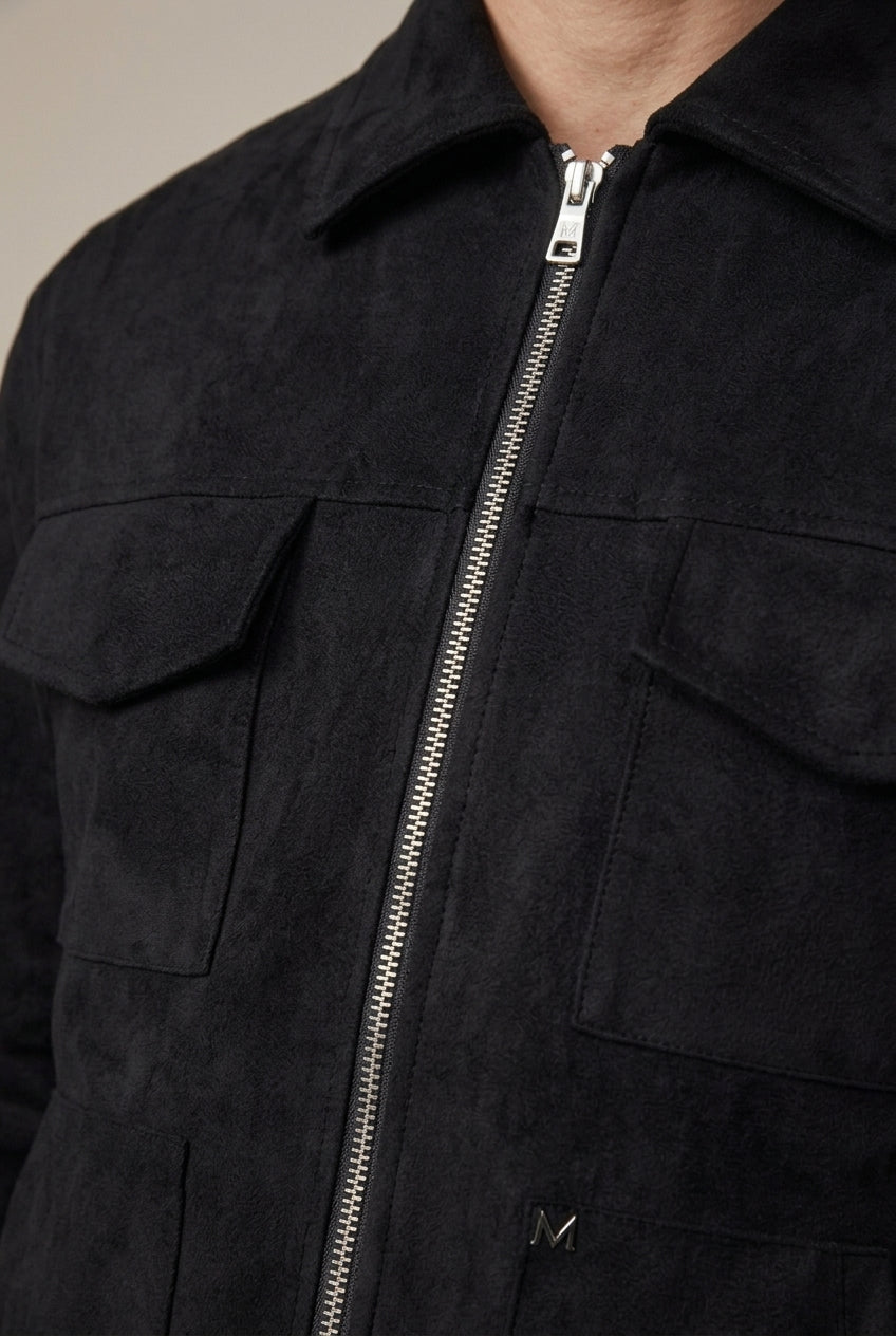 Kurtka Męska | Zamek na całej długości i kołnierz szpic - Arkadya Outlet - Jackets