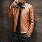 Kurtka Męska | Zamek Na Całej Długości i Kołnierz Ze Sztucznego Futra - Arkadya Outlet - Jackets
