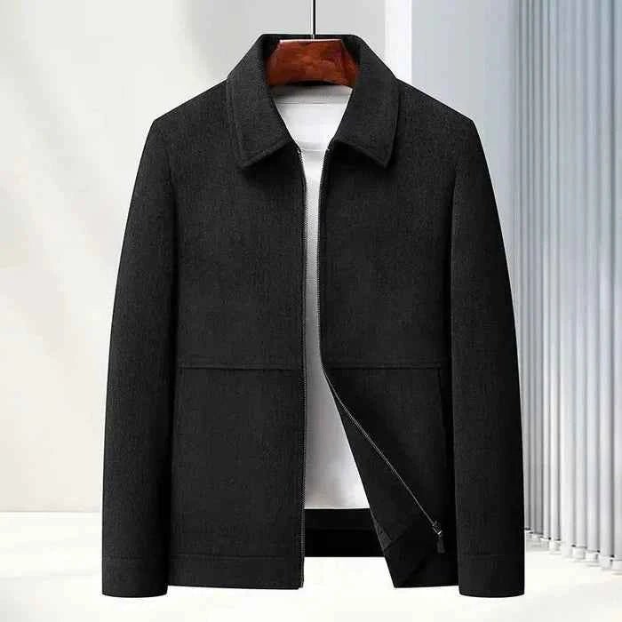 Kurtka Męska | Zamek Na Całej Długości i Żebrowana Faktura - Arkadya Outlet - Jackets