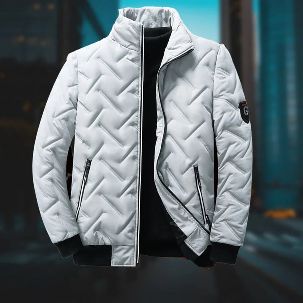 Kurtka Męska | Zamek Na Całej Długości Z Polarową Podszewką - Arkadya Outlet - Jackets