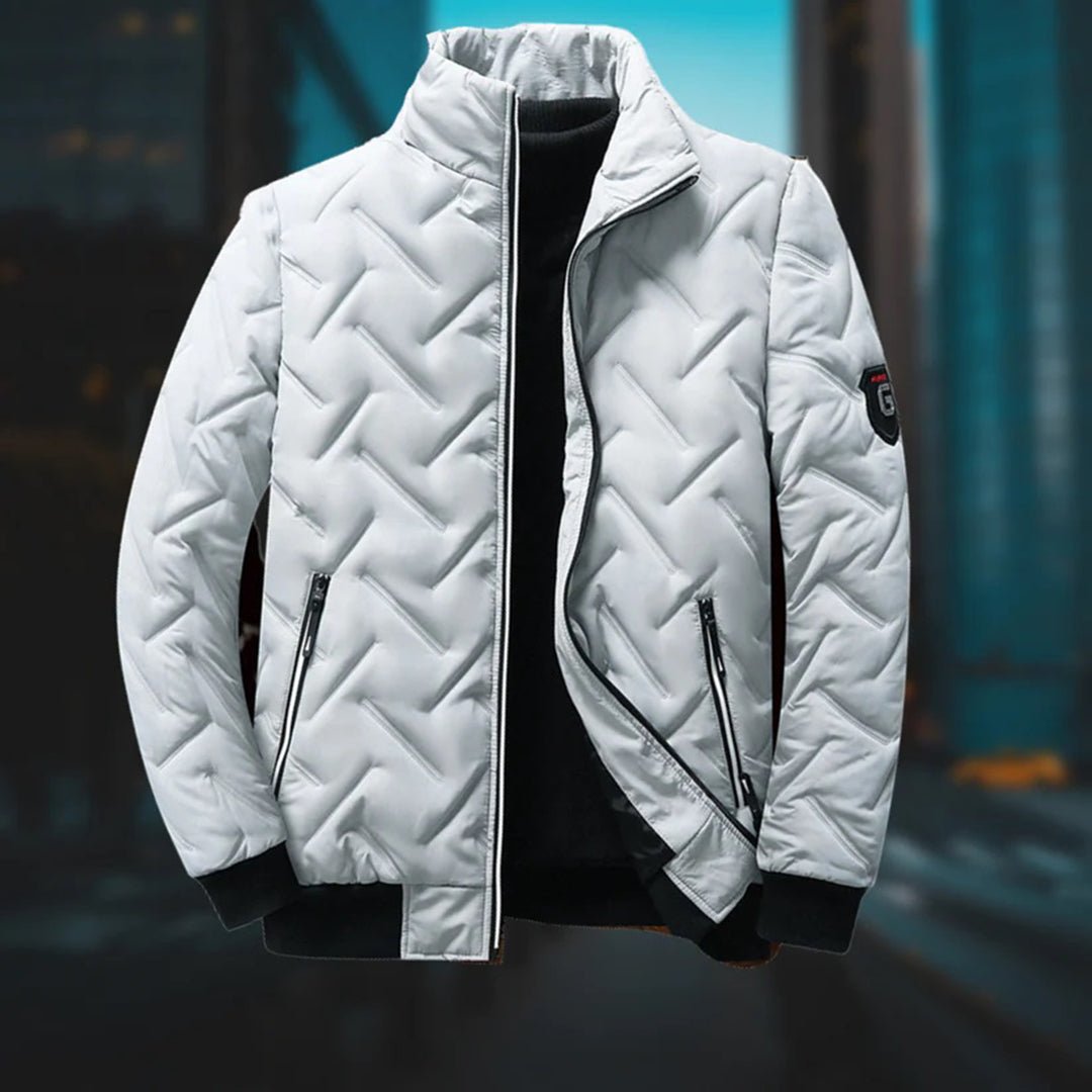 Kurtka Męska | Zamek Na Całej Długości Z Polarową Podszewką - Arkadya Outlet - Jackets