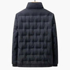 Kurtka Męska ze Stójką | Pikowana z Zamkiem na Całej Długości - Arkadya Outlet - Jackets