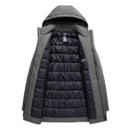 Kurtka Męska Zimowa | Kaptur i Pełne Zamknięcie na Zamek - Arkadya Outlet - Jackets