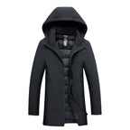 Kurtka Męska Zimowa | Kaptur i Pełne Zamknięcie na Zamek - Arkadya Outlet - Jackets