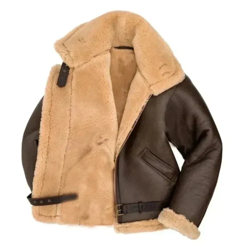 Kurtka Męska Zimowa | Krój Lotniczy z Zamkiem na Całej Długości - Arkadya Outlet - Jackets