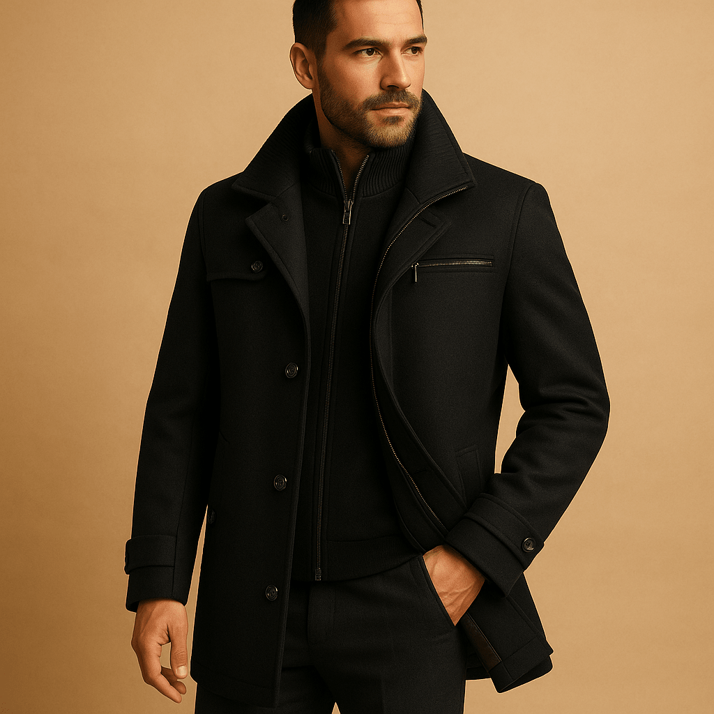 Kurtka Męska Zimowa | Wodoodporna z Regulowanymi Mankietami - Arkadya Outlet - Jackets