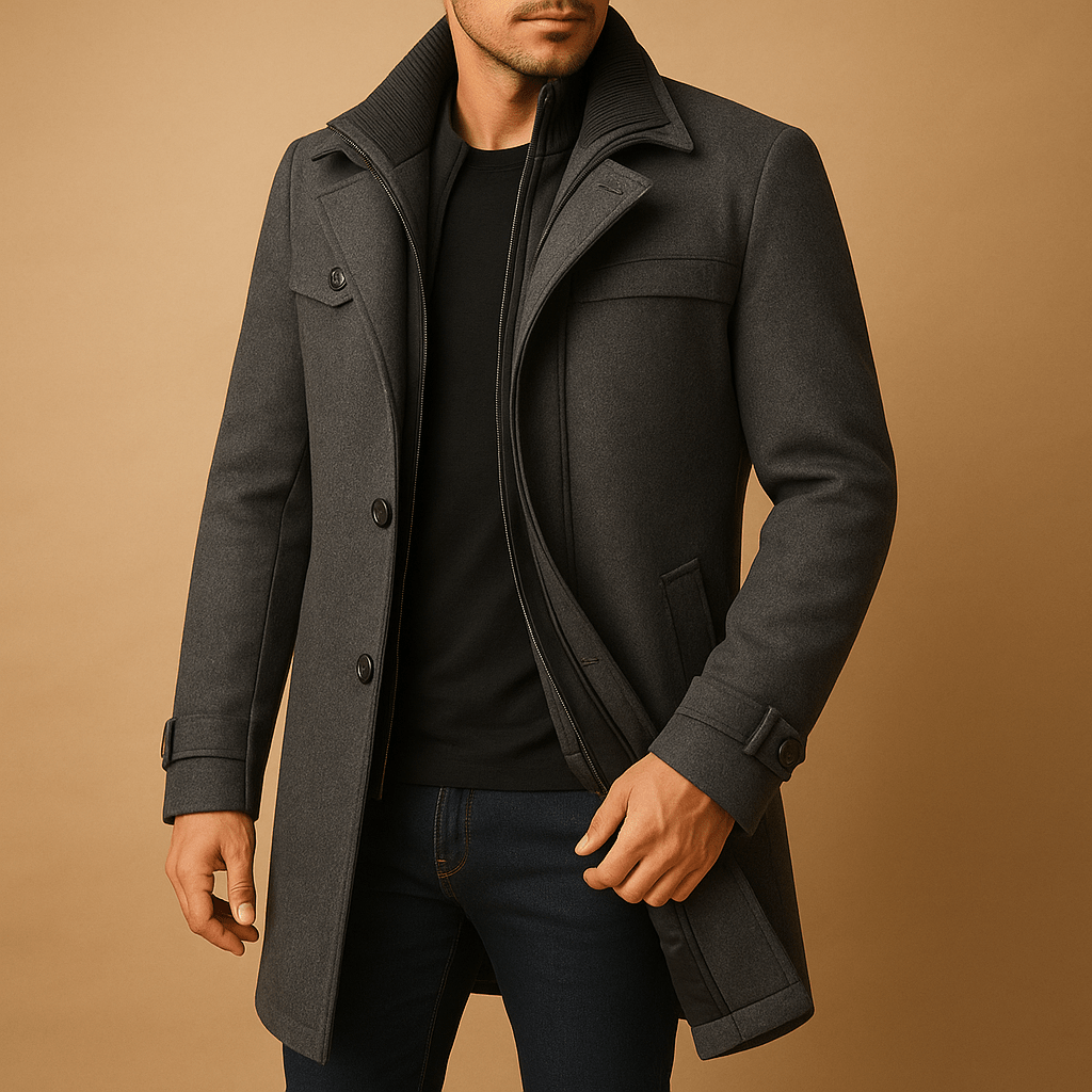 Kurtka Męska Zimowa | Wodoodporna z Regulowanymi Mankietami - Arkadya Outlet - Jackets