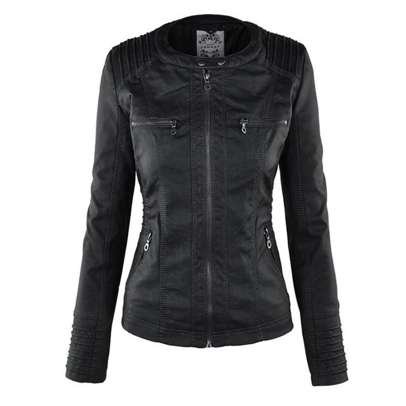 Kurtka Motocyklowa Damska | Dopasowany Krój z Odpinana Kapturem - Arkadya Outlet - Jackets