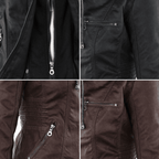 Kurtka Motocyklowa Damska | Dopasowany Krój z Odpinana Kapturem - Arkadya Outlet - Jackets