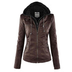 Kurtka Motocyklowa Damska | Dopasowany Krój z Odpinana Kapturem - Arkadya Outlet - Jackets
