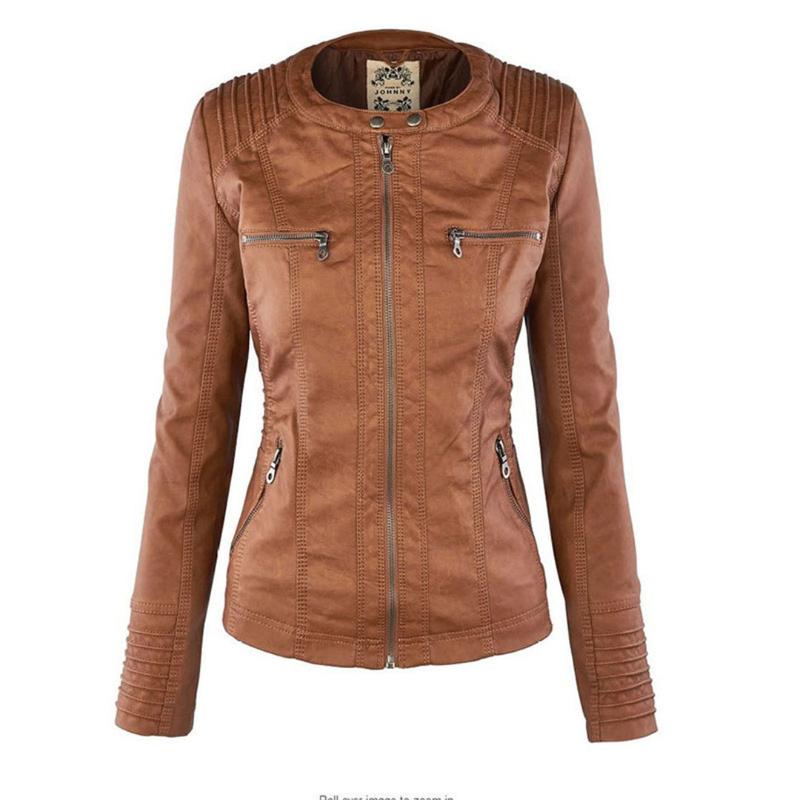 Kurtka Motocyklowa Damska | Dopasowany Krój z Odpinana Kapturem - Arkadya Outlet - Jackets